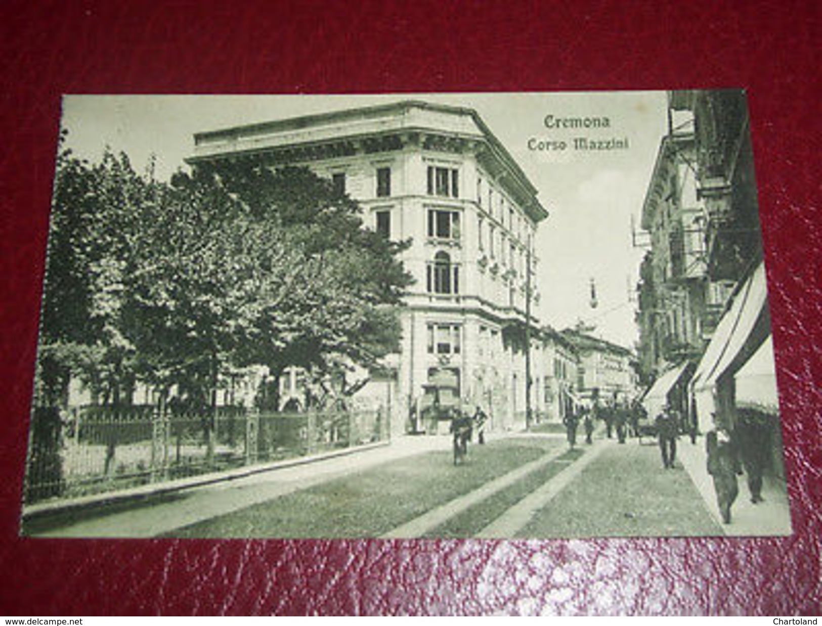 Cartolina Cremona - Corso Mazzini 1910