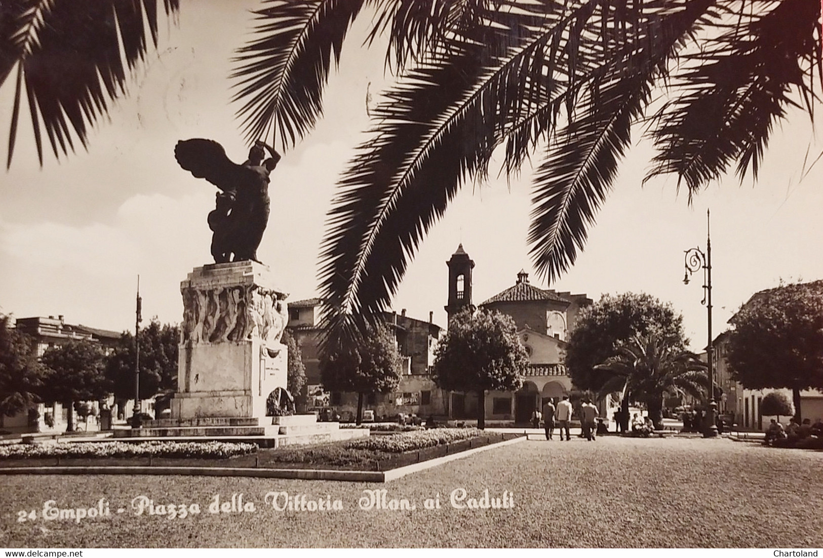 Cartolina - Empoli - Piazza della Vittoria - Monumento ai Caduti - 1959