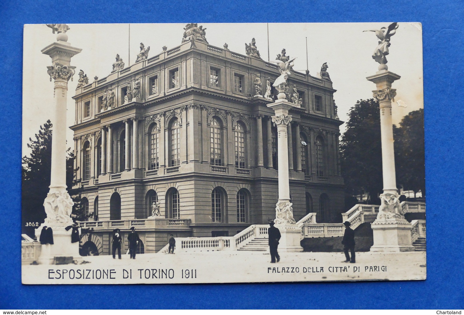 Cartolina Esposizione Torino 1911 - Palazzo della Città di Parigi