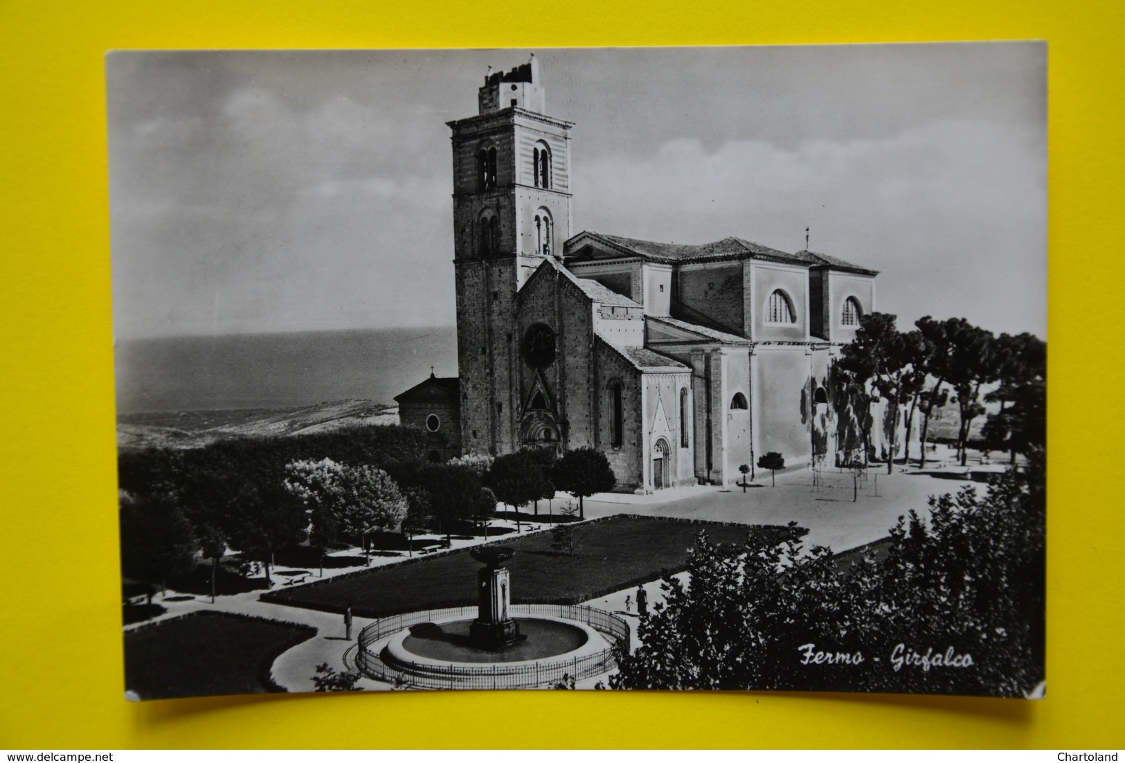 Cartolina Fermo Girfalco 1955