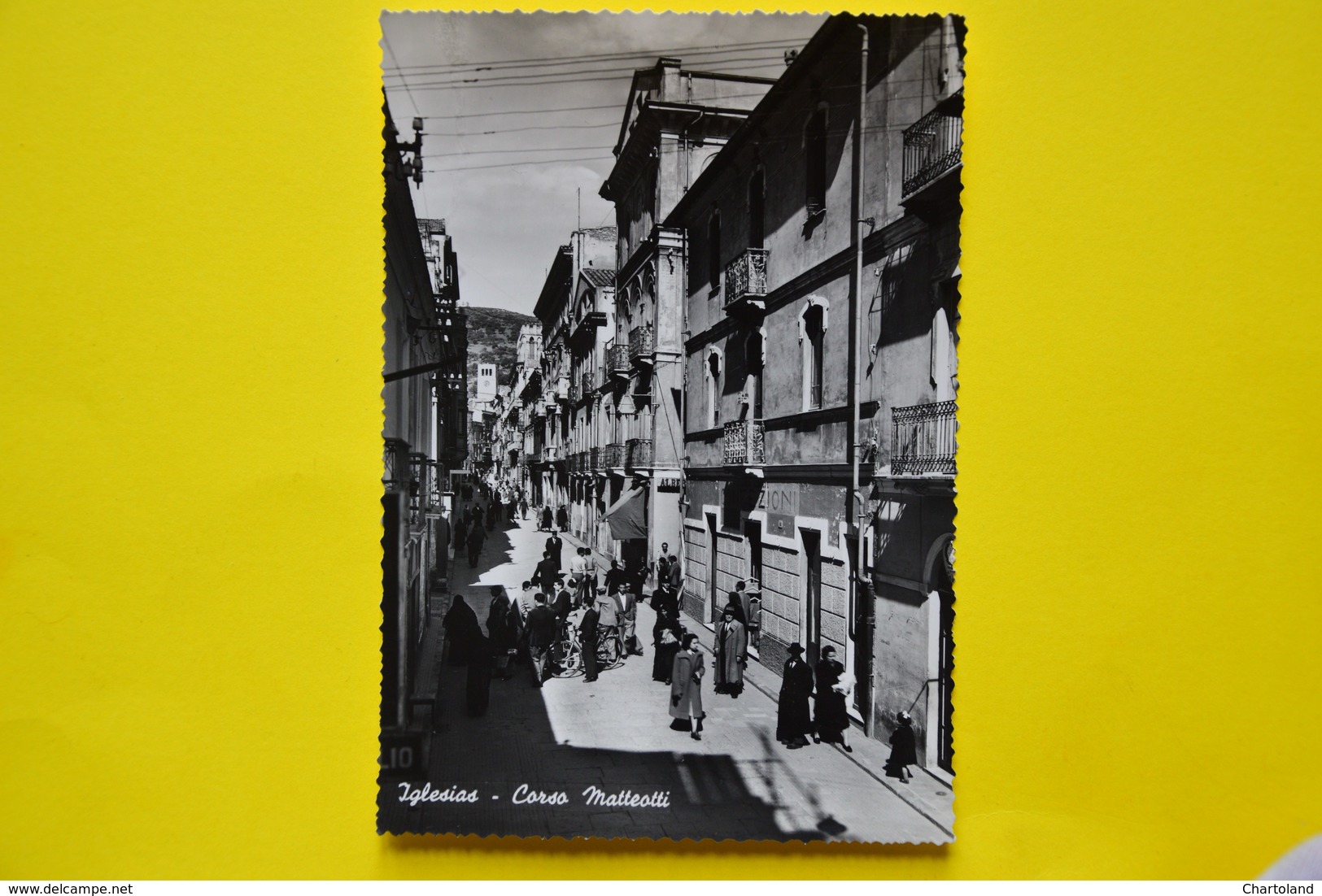 Cartolina Iglesias Corso Matteotti 1950