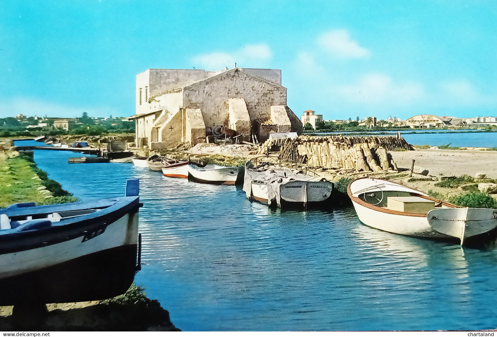 Cartolina - Marsala - La Stagnone - Salina Lazzara - 1964