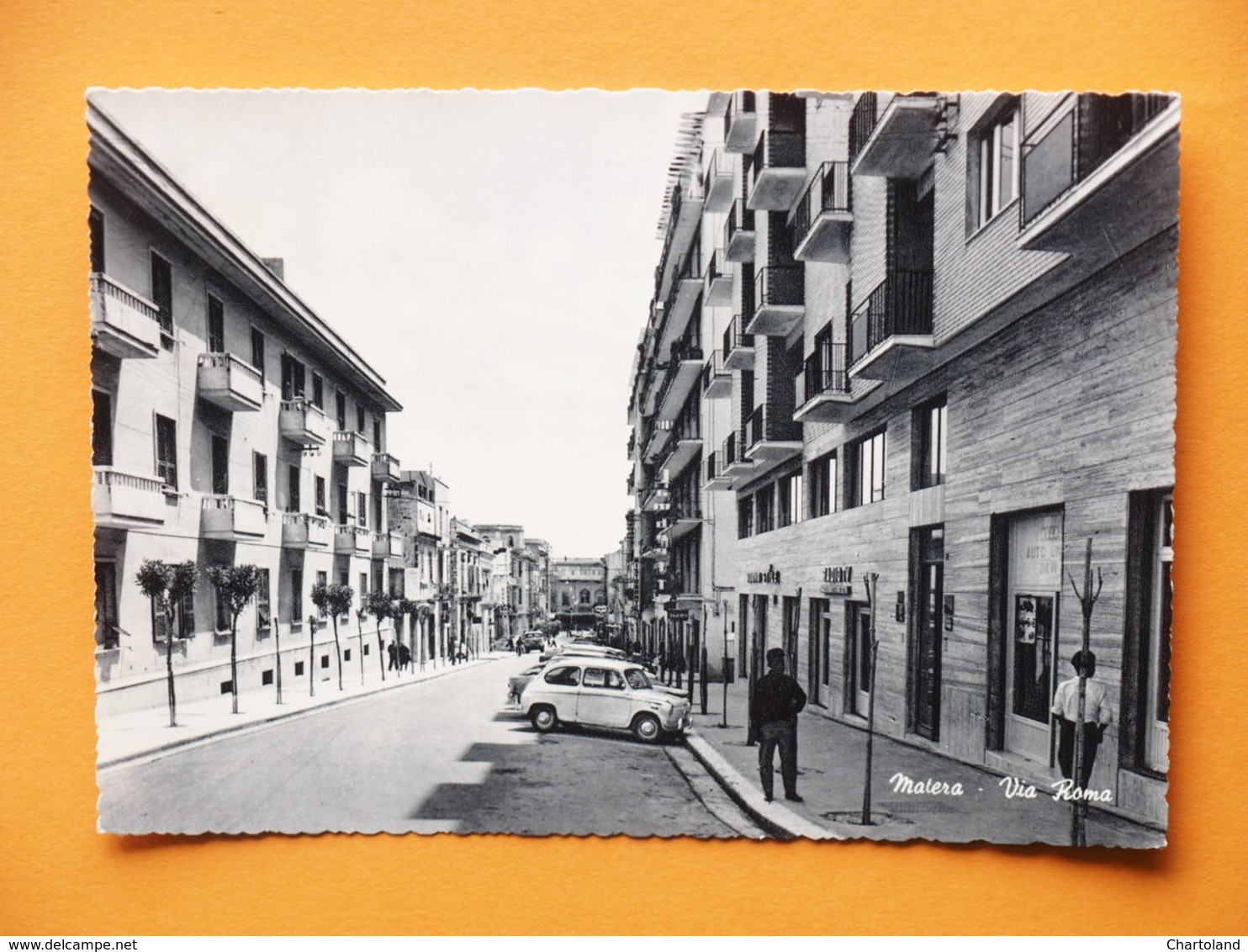 Cartolina Matera - Via Roma - 1964