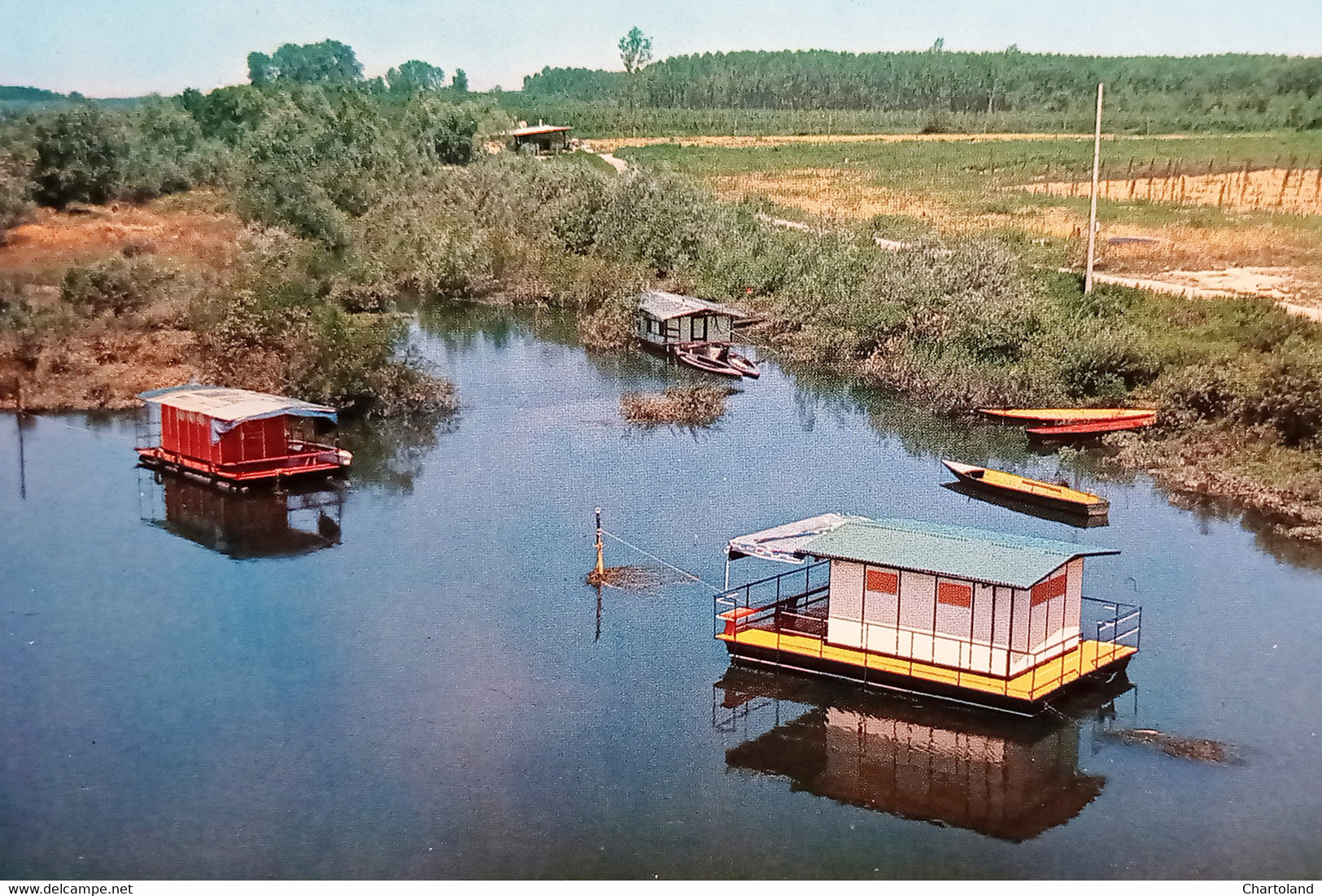 Cartolina - Mezzanino - Scorcio del Fiume Po - 1970 ca.