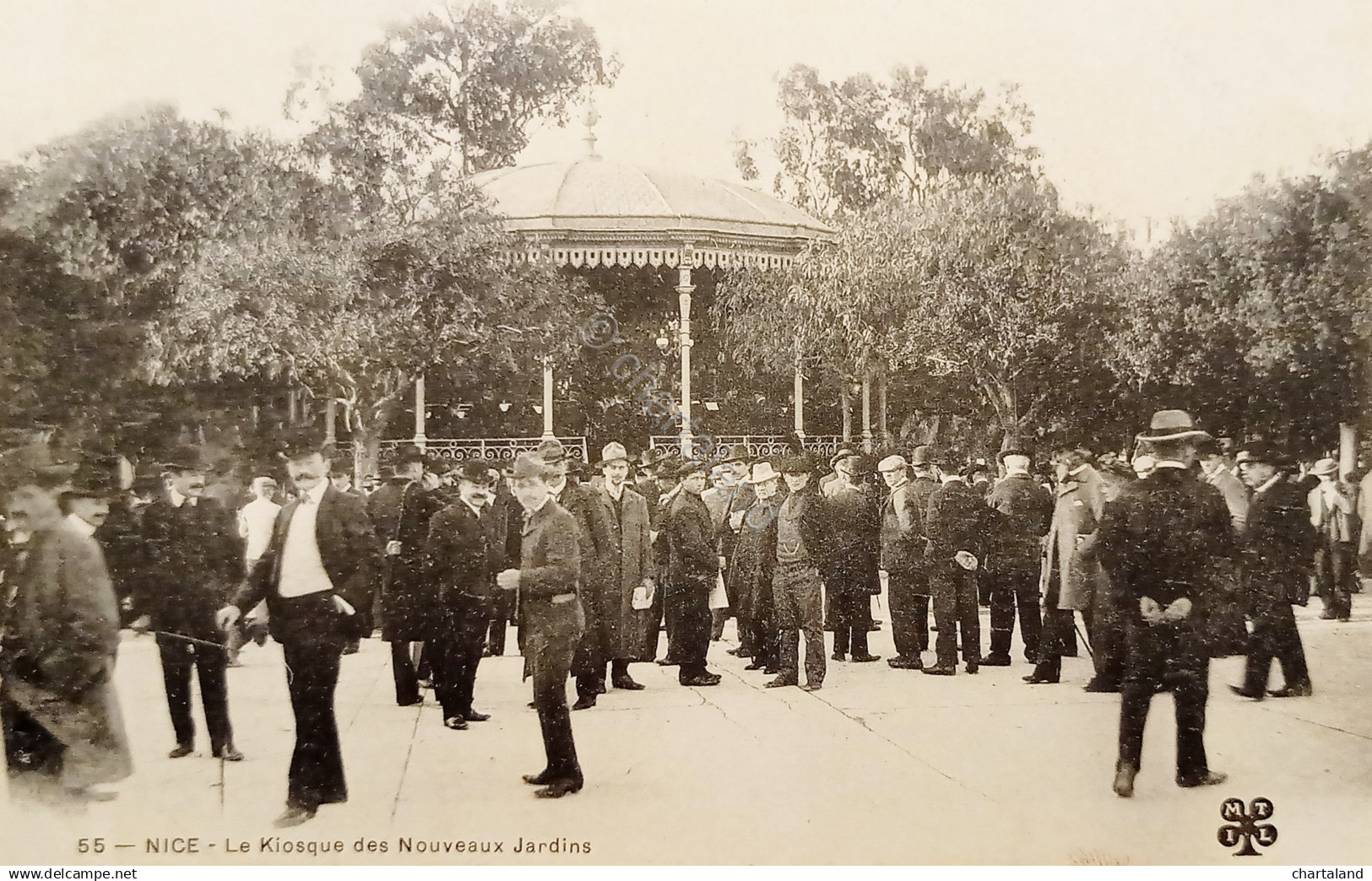 Cartolina - Nice - Le Kiosque des Nouveaux Jardins - 1900 ca.