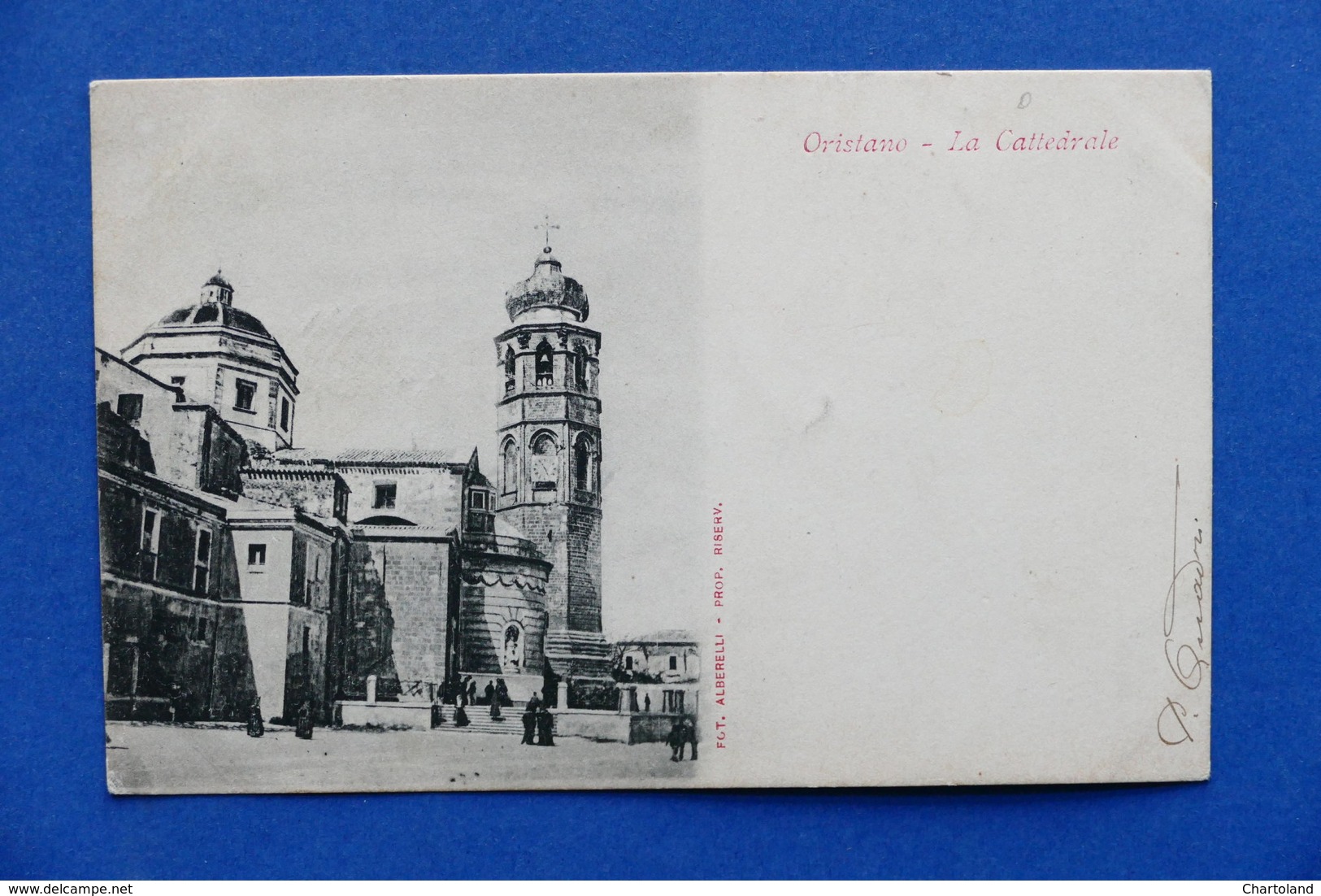 Cartolina Oristano - La Cattedrale - 1901