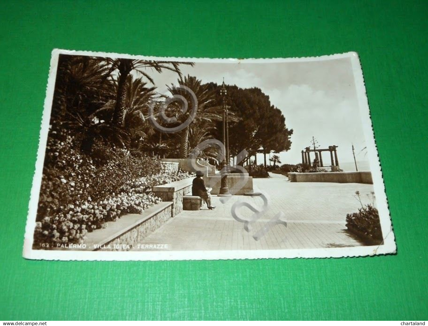 Cartolina Palermo - Villa Igiea - Terrazze 1941