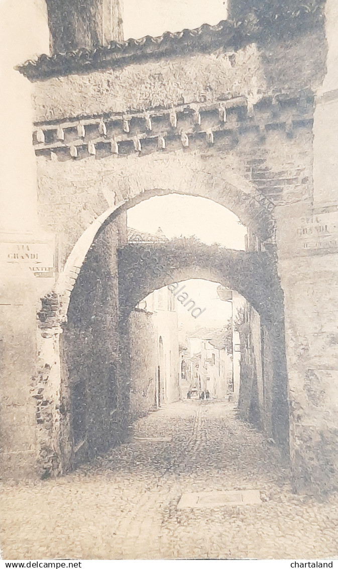 Cartolina Rivoli Torinese - Via Capello - Antica Porta di Rivoli - 1913