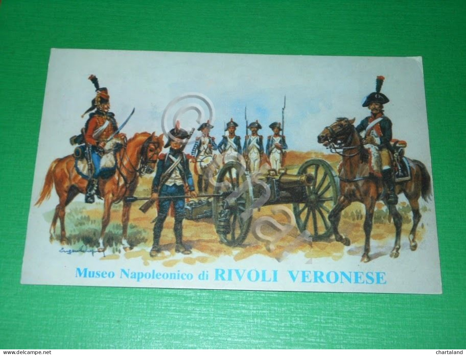 Cartolina Rivoli Veronese - Museo Napoleonico - La battaglia di Rivoli