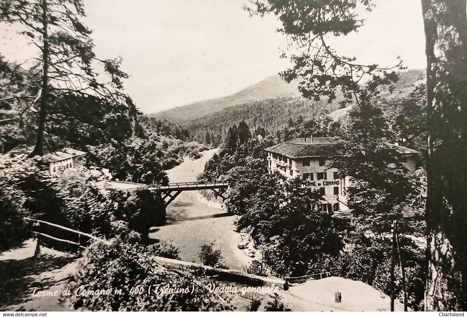 Cartolina - Terme di Comano ( Trentino ) - Veduta generale - 1957