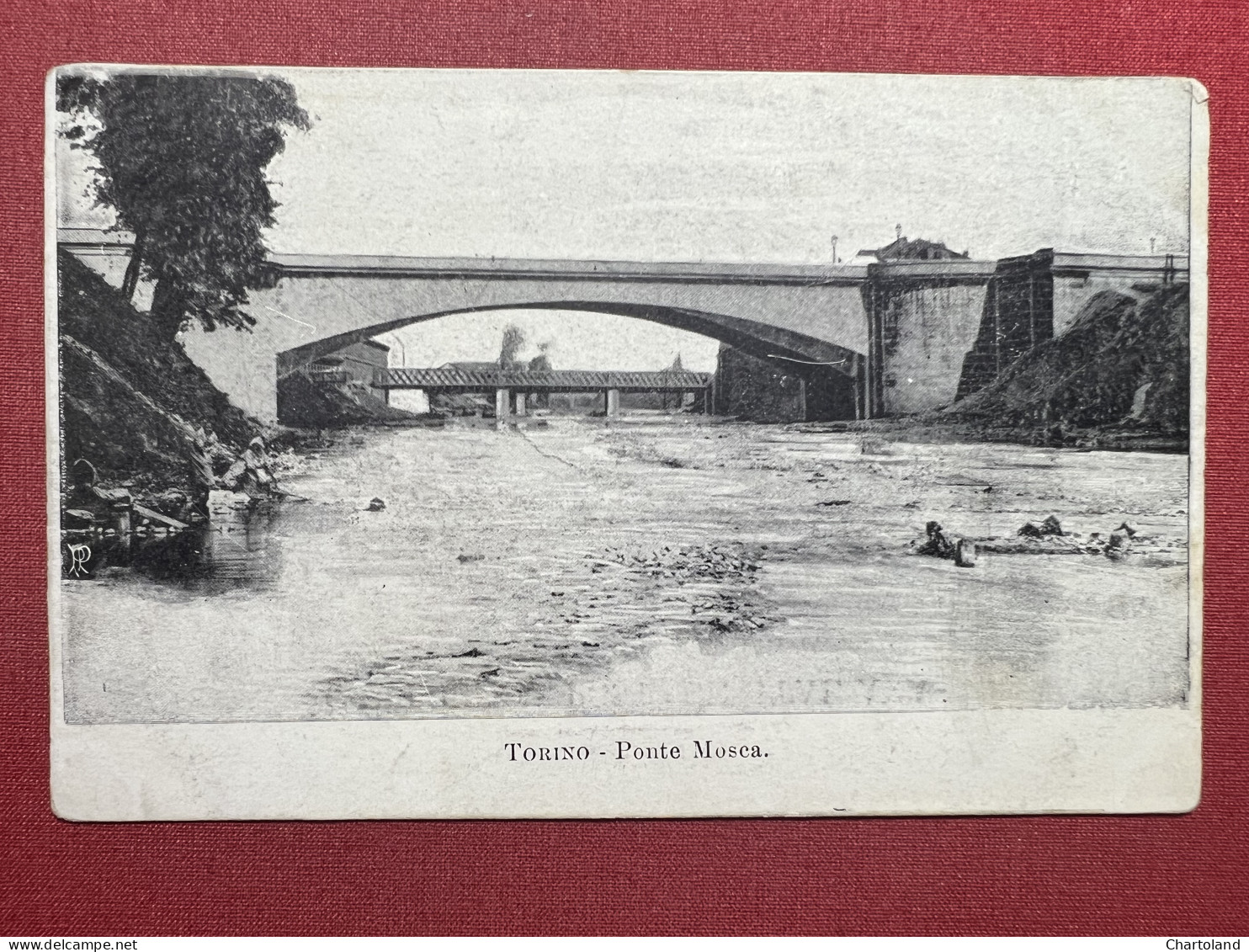 Cartolina - Torino - Ponte Mosca - 1900 ca.