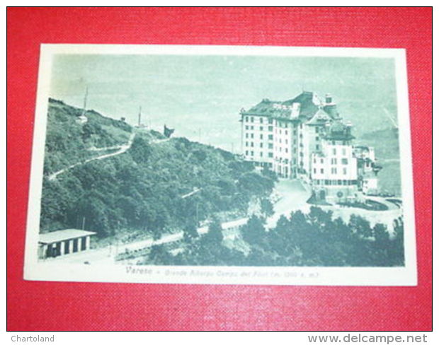 Cartolina Varese - Grande Albergo Campo dei Fiori 1954