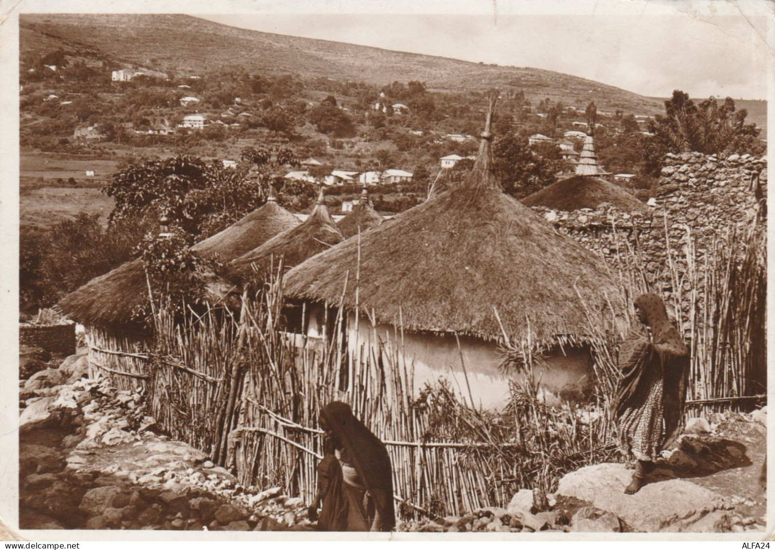 CARTOLINA VIAGGIATA HARAR ETIOPIA 1938 (HC1473