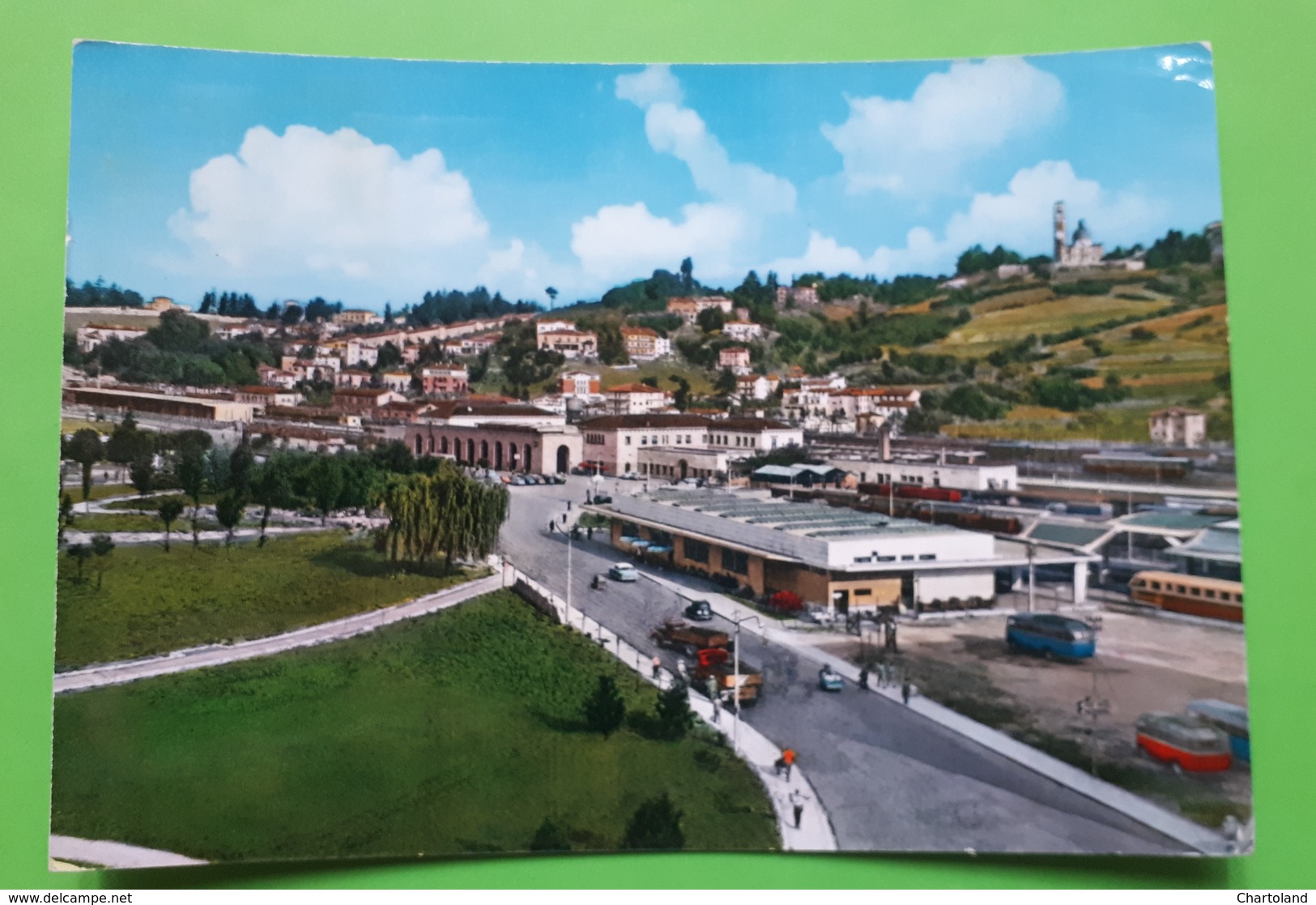 Cartolina - Vicenza - Stazioni e Colle Monte Berico - 1960