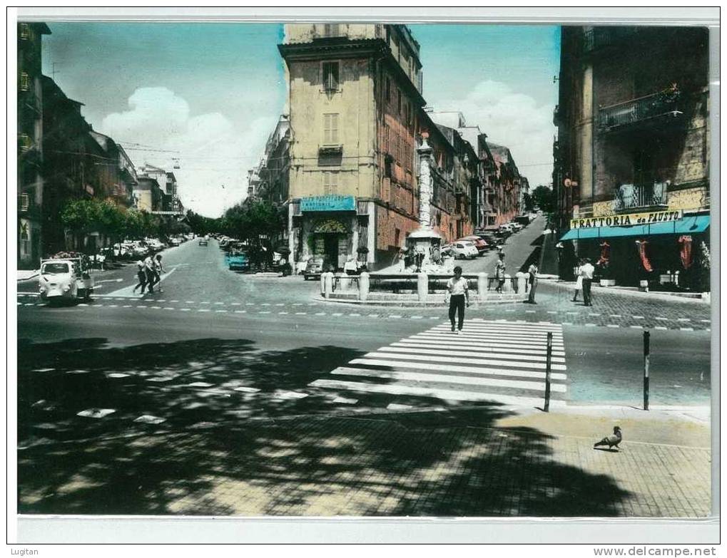 Cartoline - 2 esemplari di Genzano - di Roma -  colori anni '50 metodo a lastra - animate