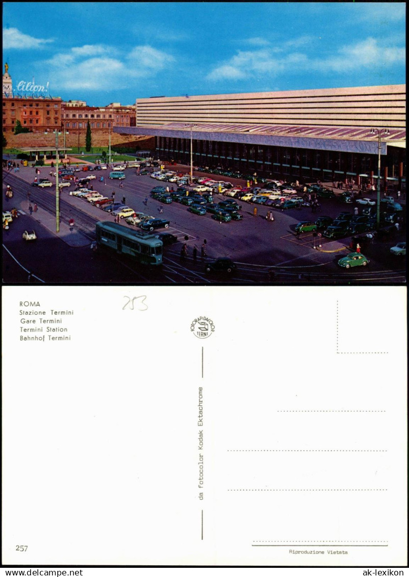 Cartoline Rom Roma Stazione Termini Bahnhof Termini 1976