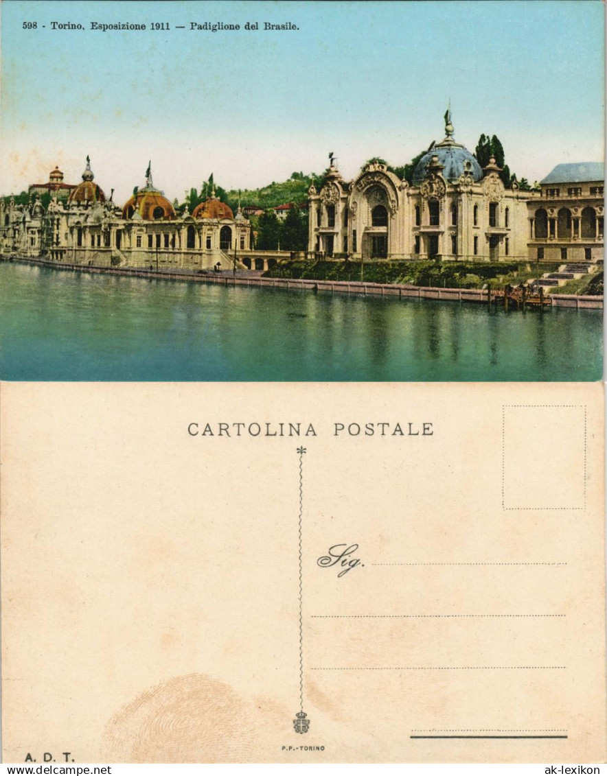 Cartoline Turin Torino Esposizione Padiglione del Brasile. 1911