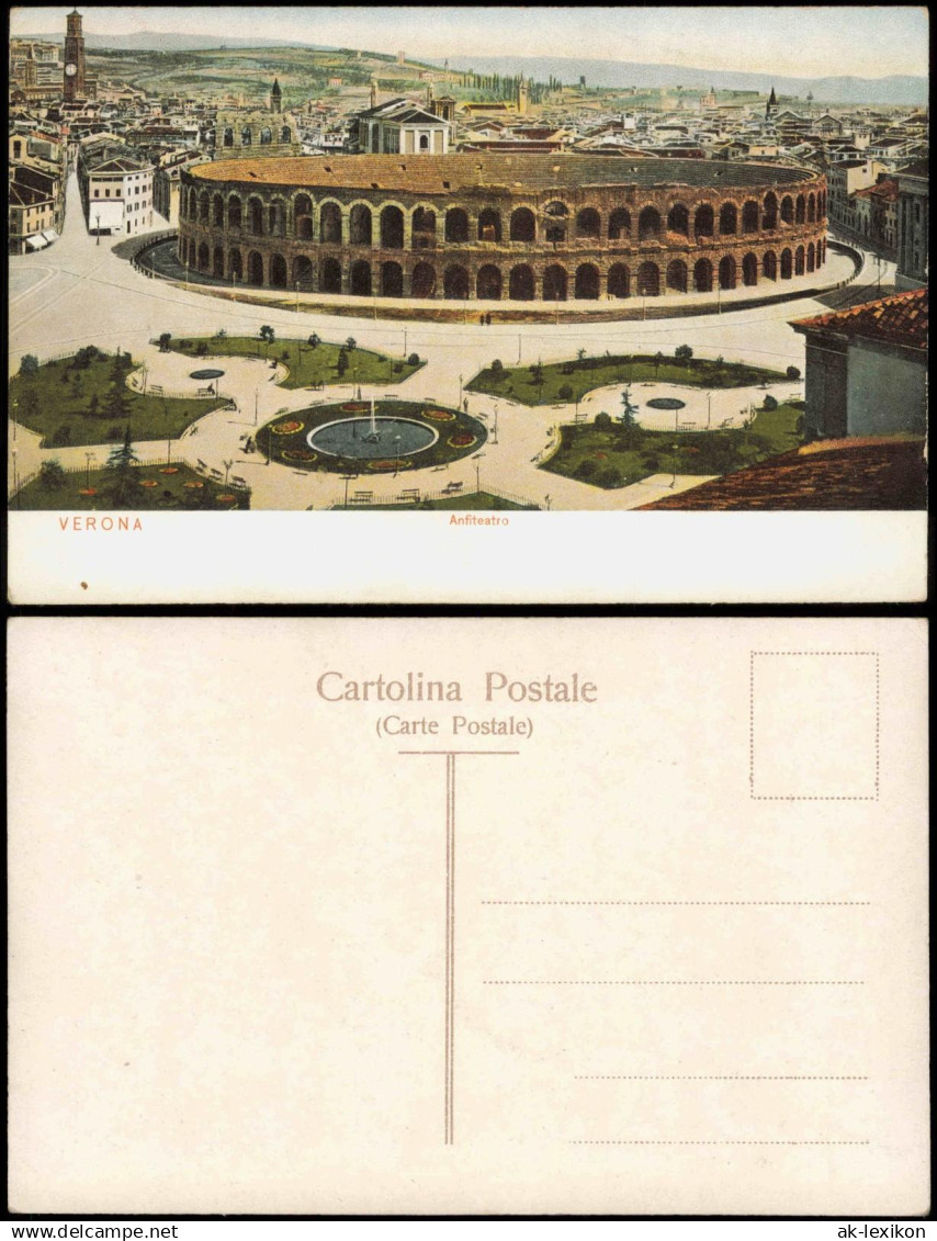 Cartoline Verona Verona Anfiteatro - Stadt 1909