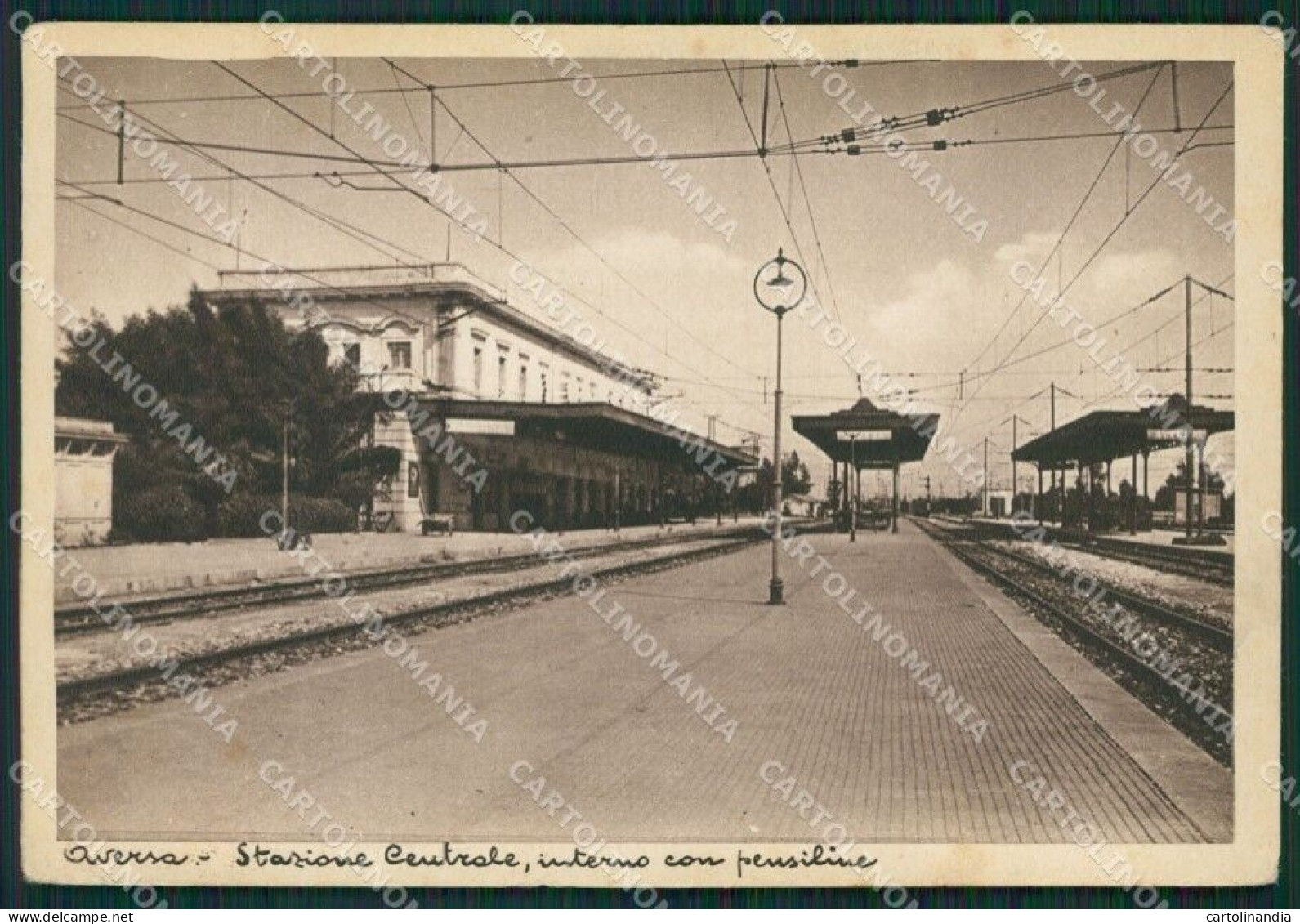 Caserta Aversa Stazione PIEGHINA FG cartolina ZK0920