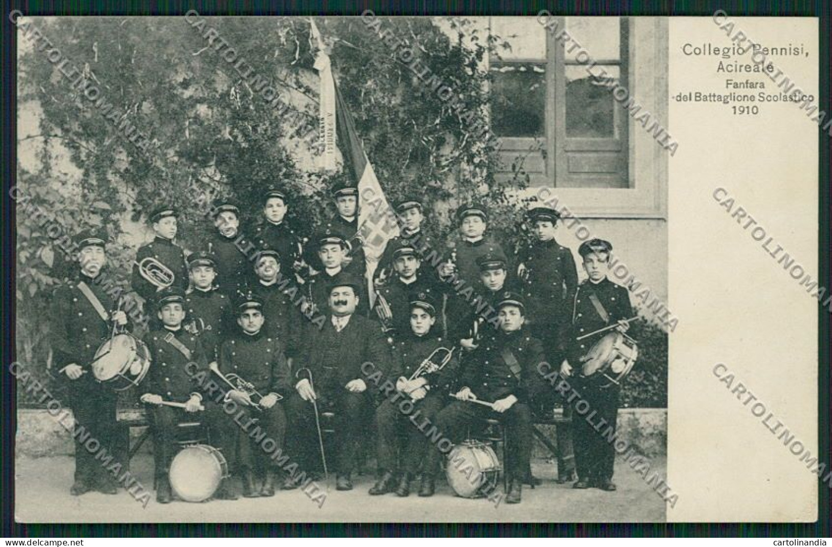 Catania Acireale Collegio Pennisi Banda Musicale cartolina QQ0258