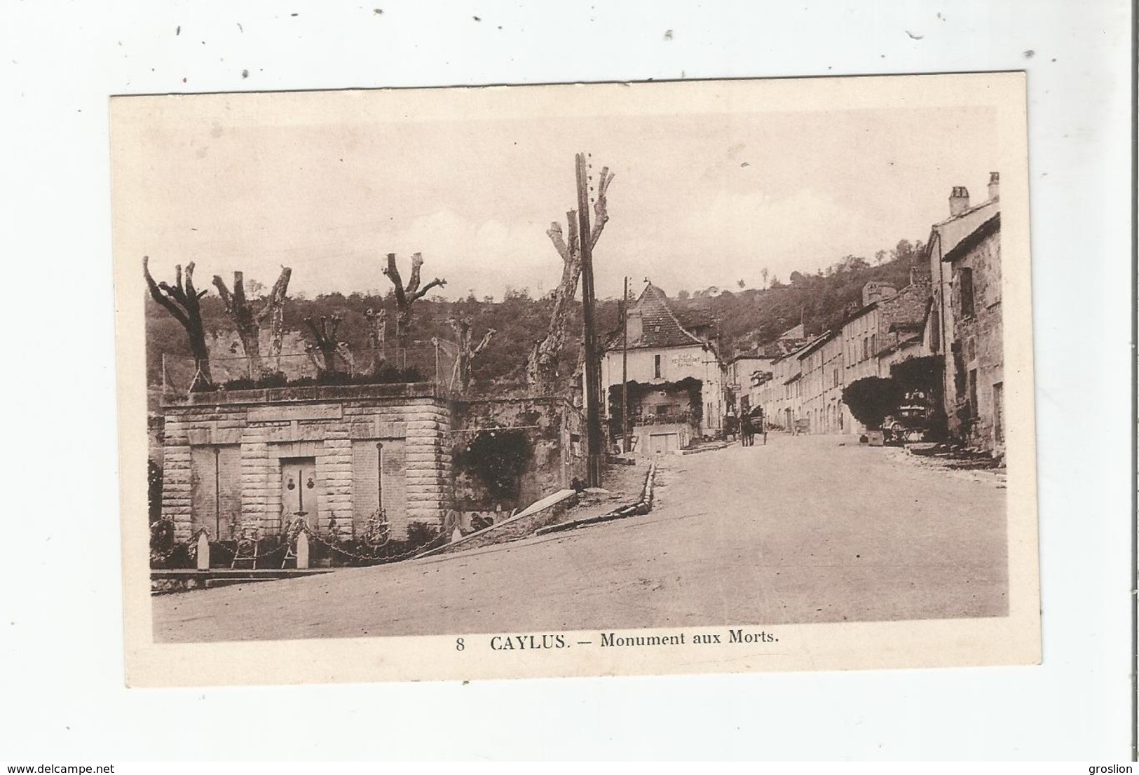 CAYLUS 8 MONUMENT AUX MORTS (CAFE RESTAURANT RAYNAL)