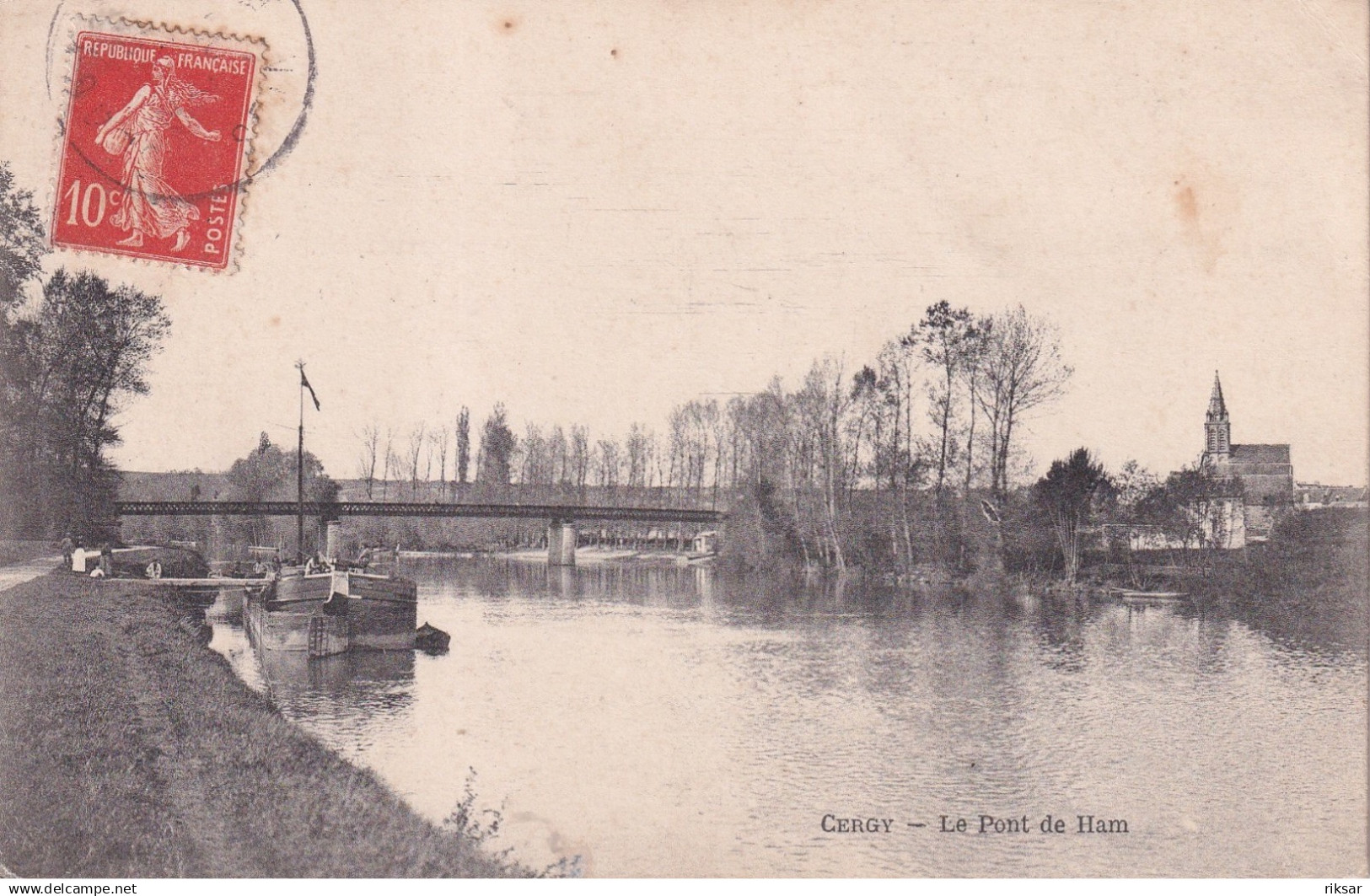 CERGY PONTOISE(BATEAU DE PENICHE)