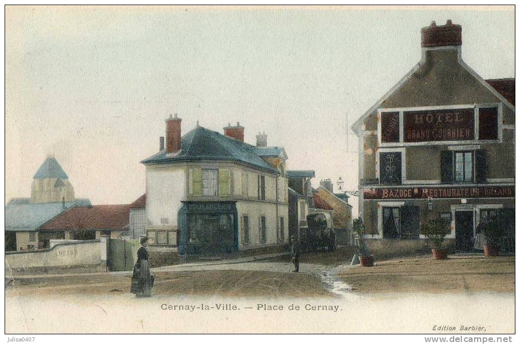 CERNAY LA VILLE (78) place commerce animation