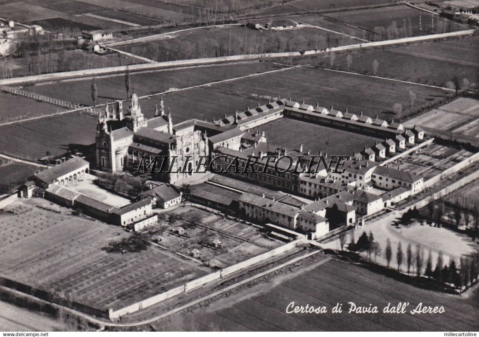 CERTOSA DI PAVIA dall'aereo