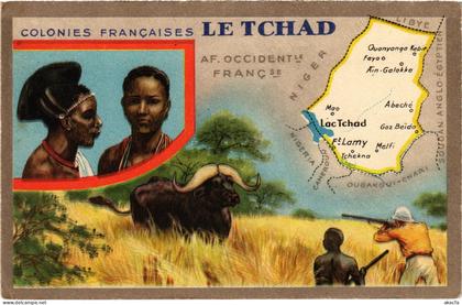 PC CHAD TCHAD COLONIES FRANCAISES (a53691)