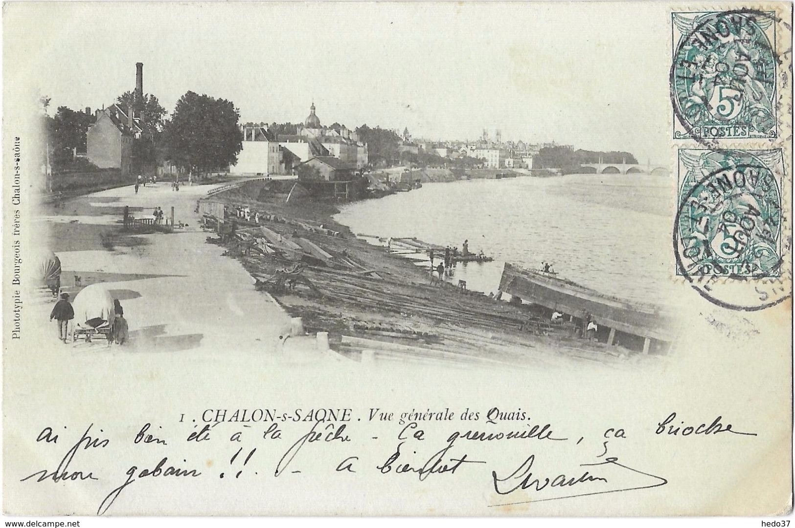 Chalon-sur-Saône - Vue générale des Quais