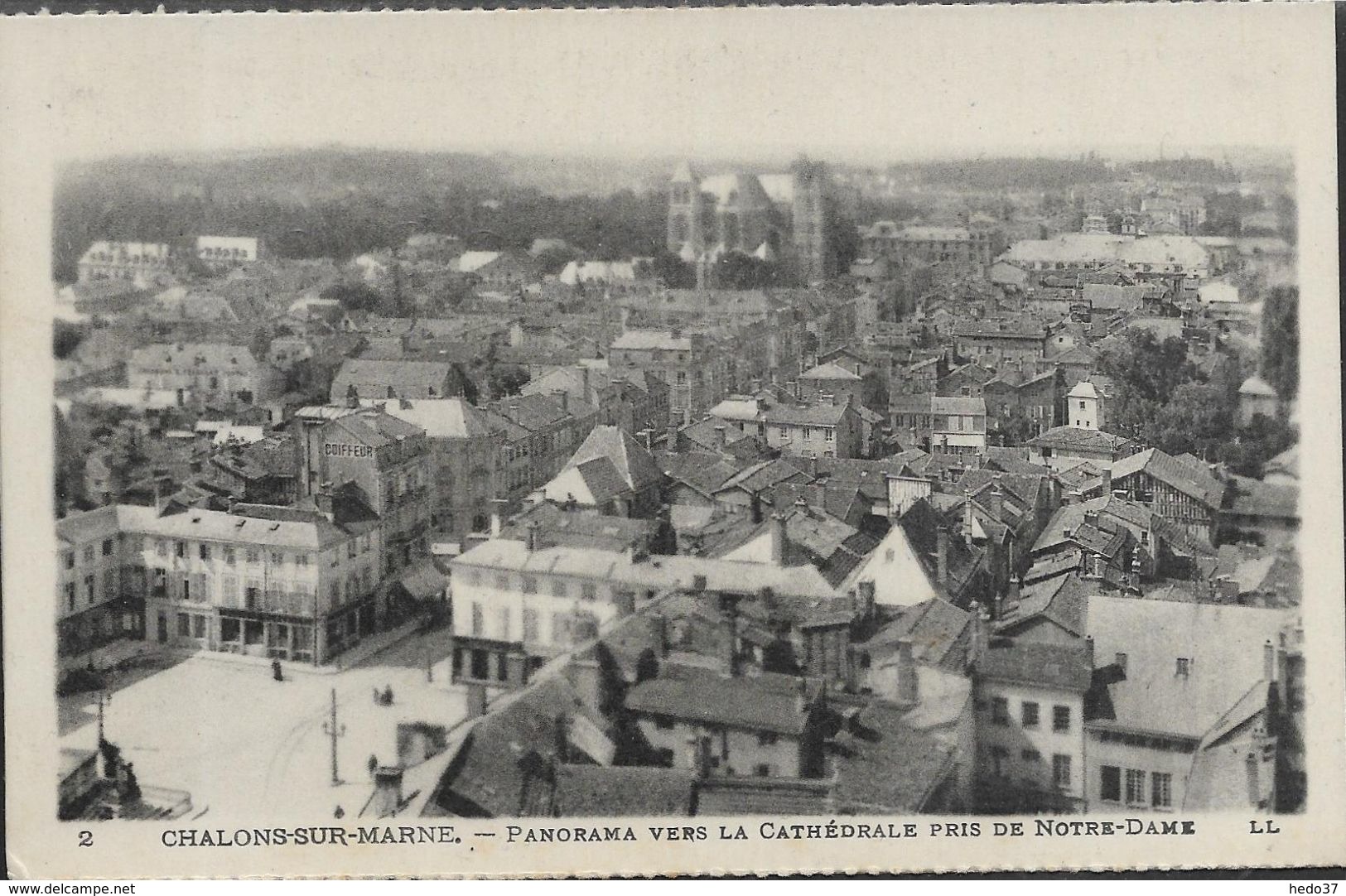 Châlons-sur-Marne - Panorama vers la Cathédrale pris de Notre-Dame