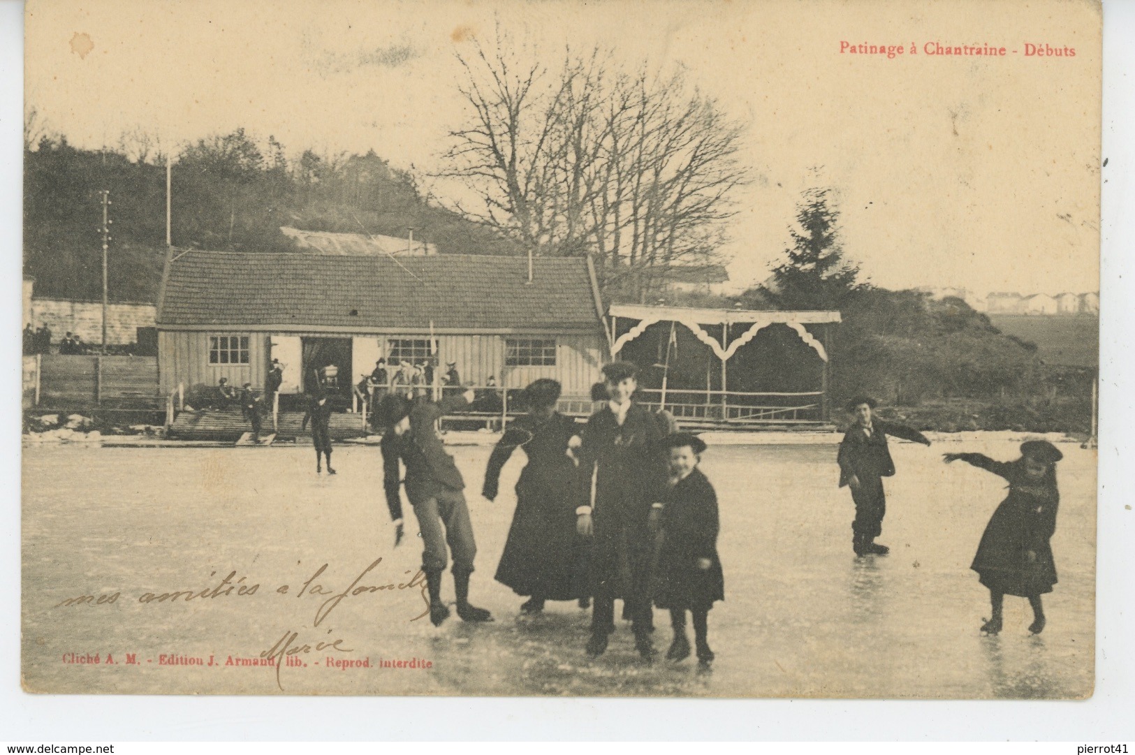 CHANTRAINE - Patinage à CHANTRAINE - Débuts