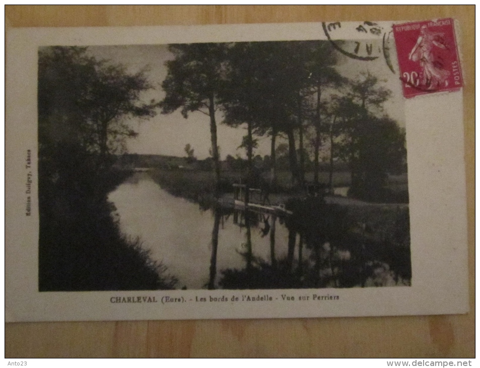 Charleval  eure les bords de l andelle vue sur perriers