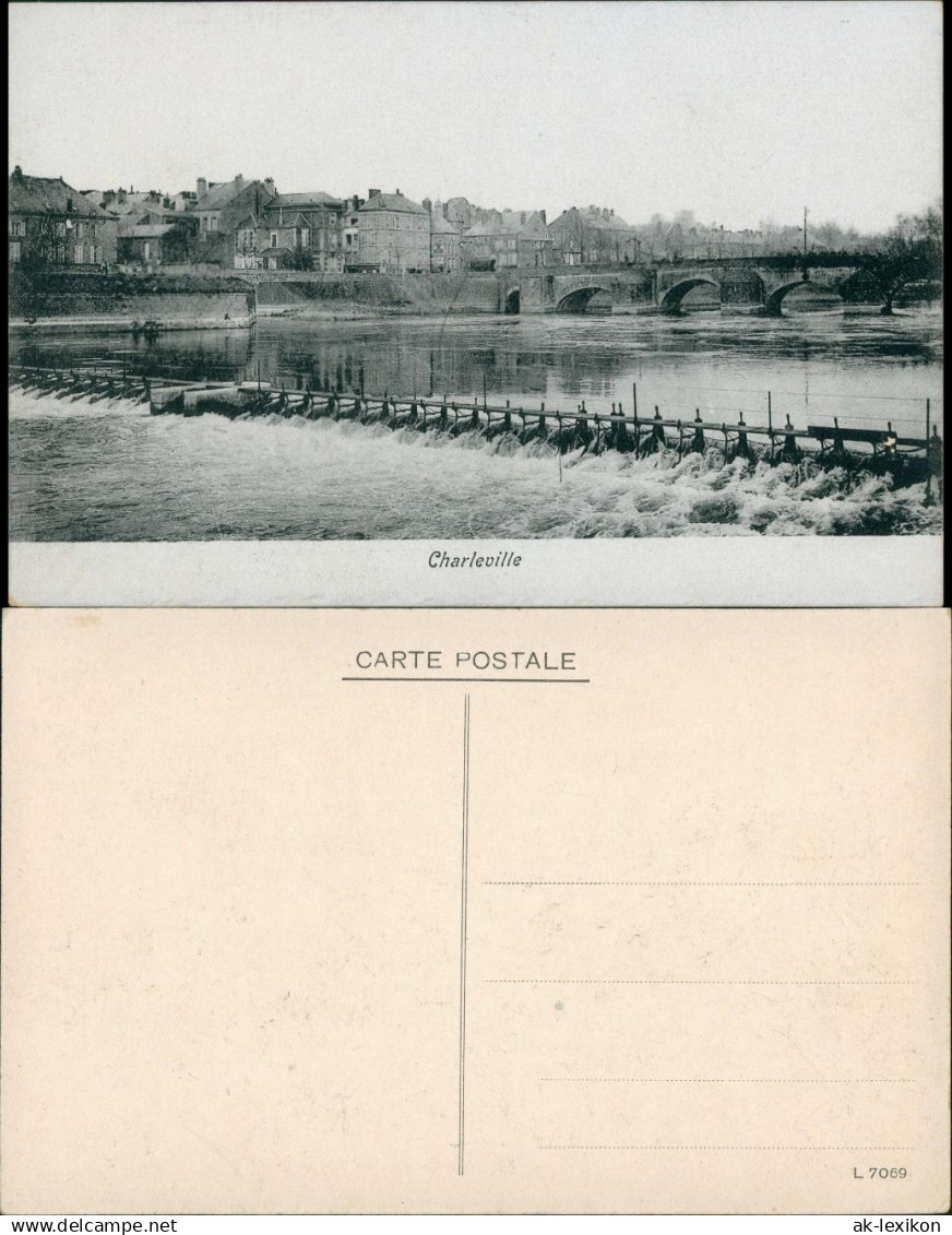 Charleville-Mézières Charleville-Mézières   Stauwehr Fluss Brücke 1905