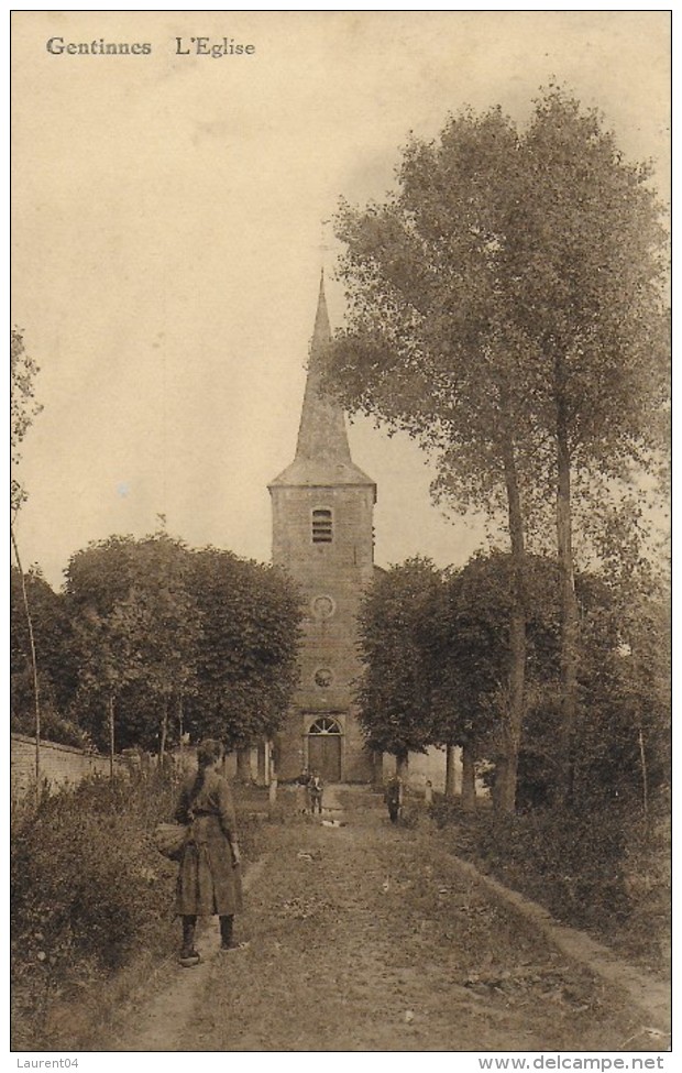 CHASTRE. GENTINNES.  L'EGLISE.  ANIMATION.