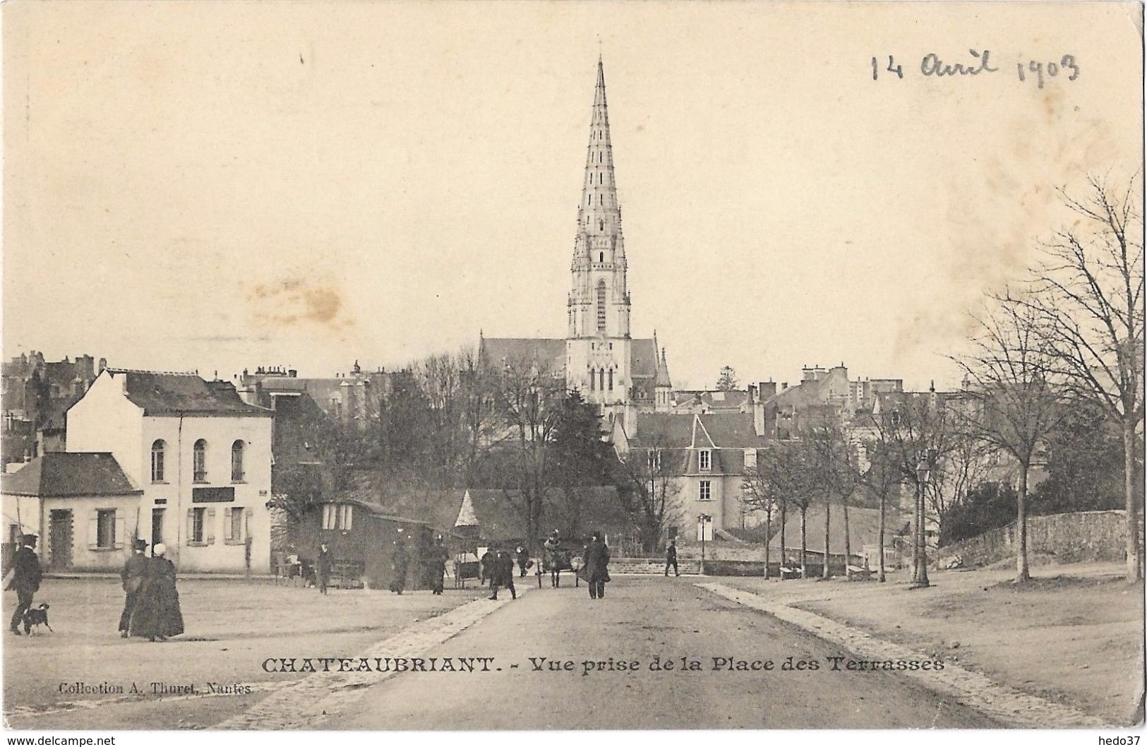 Châteaubriant - Vue prise de la Place des Terrasses