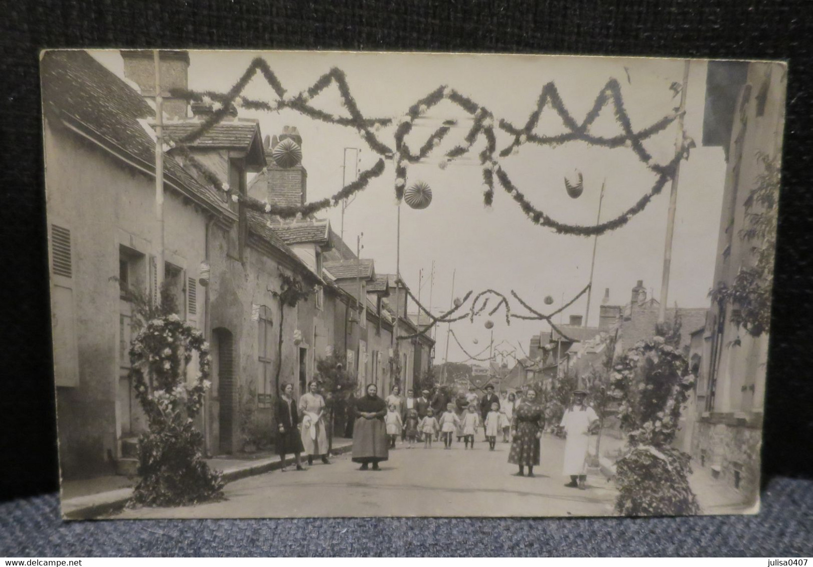 CHATEAUDUN (28) carte photo fete rue décorée  animation