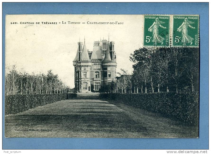 Châteauneuf du Faou - château de Trévarez - terrasse