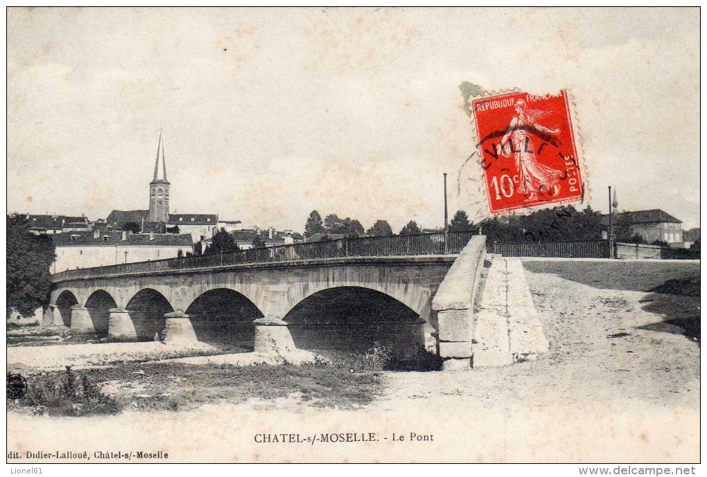 CHATEL-sur-MOSELLE : (88) Le pont