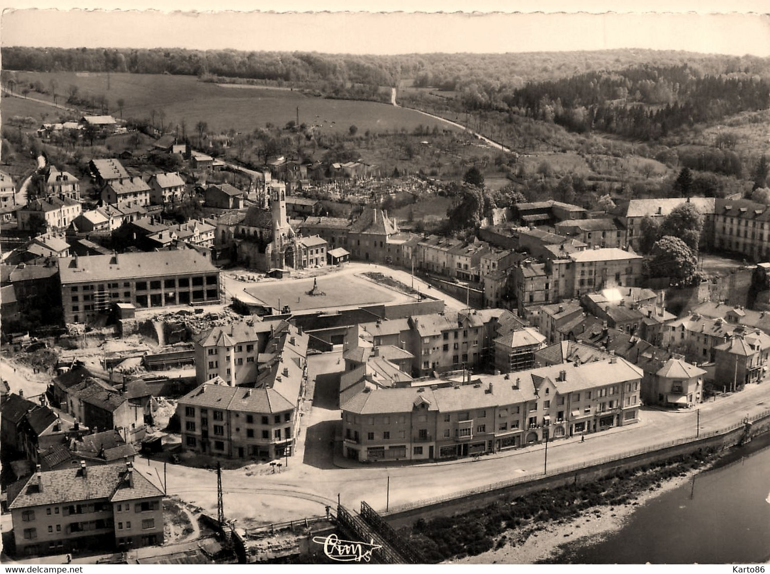 chatel sur moselle * vue panoramique aérienne sur la commune