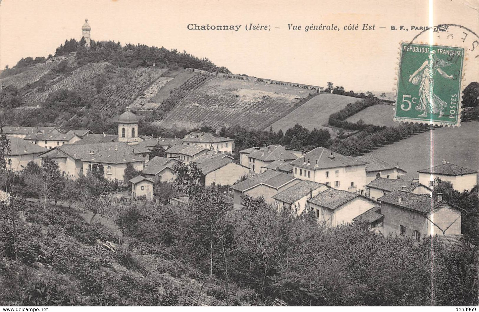 CHATONNAY (Isère) - Vue générale, côté Est