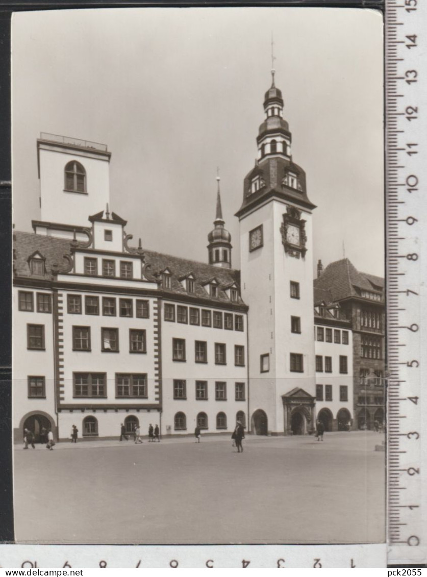 Chemnitz - (Karl - Marx - Stadt 1953-1990) Rathaus 1489 - 1498 erbaut nicht gelaufen  ( AK 4427) günstige Versandkosten