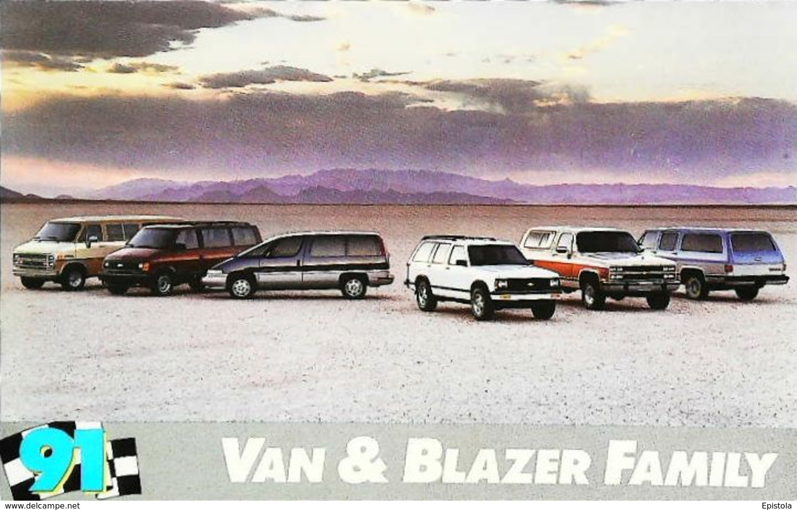 CHEVROLET  Van & Blazer  (Publicité U.S.A. 1991) - American Truck Trailer