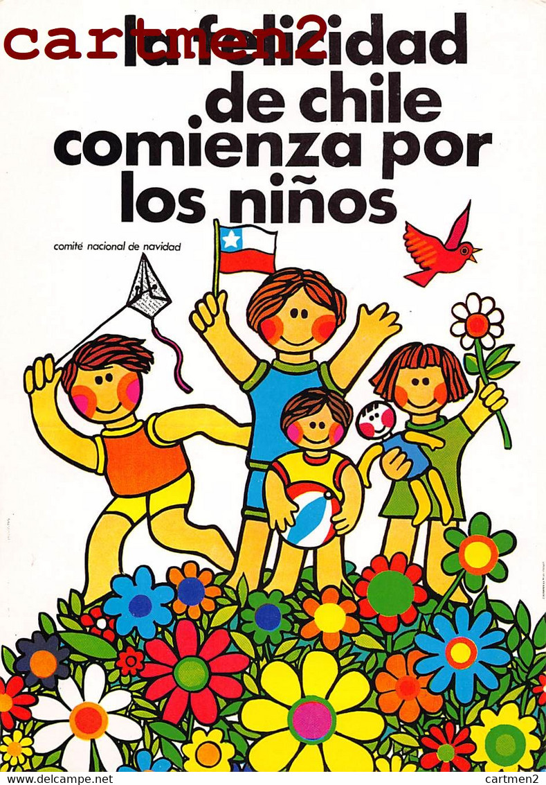 CHILE CHILI LUNGO LE STRADE DI UNIDAD POPULAR MANIFESTI MURALI CILENI DEGLI 1971 FELICITA DEL CILE COMINCIA BAMBINI