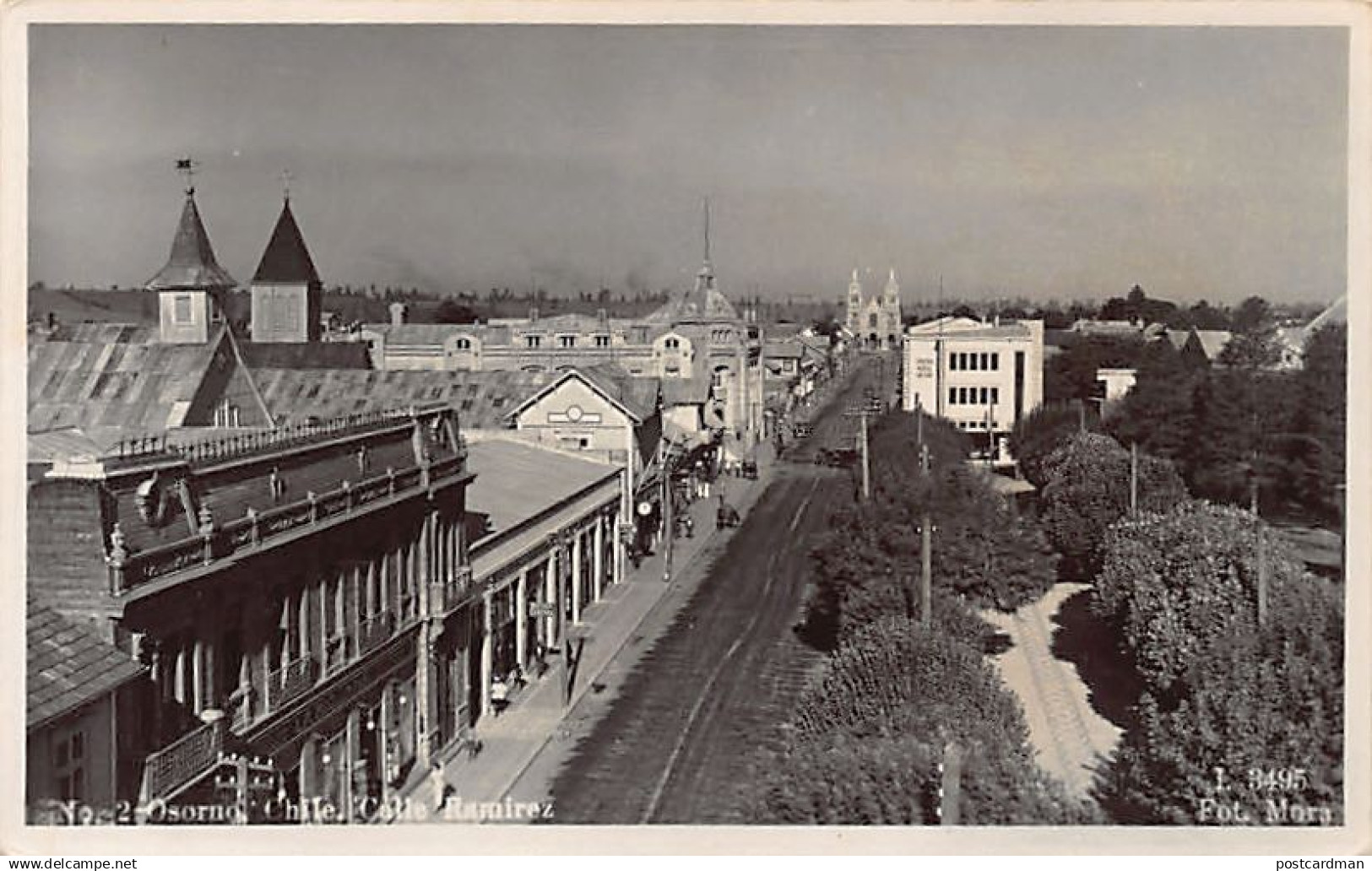 CHILE Chili - OSORNO - Calle Ramirez - REAL PHOTO - Ed. Fot. Mora 3495