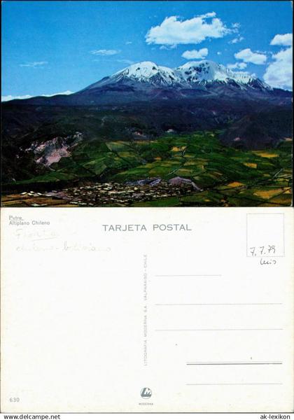 CHILE (Allgemein) Altiplano Chileno  verchneite Berge 1980