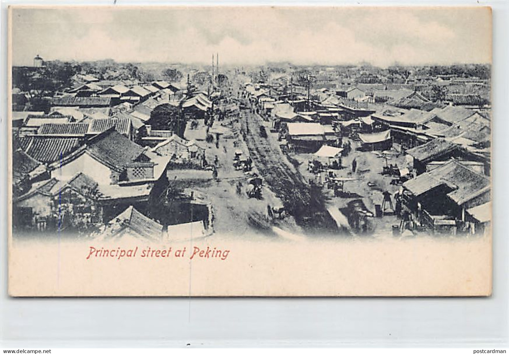 China - BEIJING - Principal street of Peking - Publ. unknown