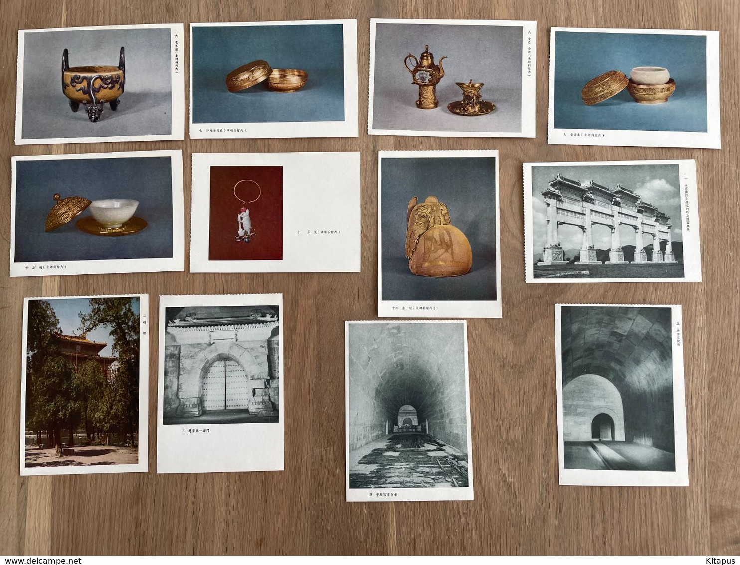 CHINA Din Lin set of 12 vintage postcards lot China