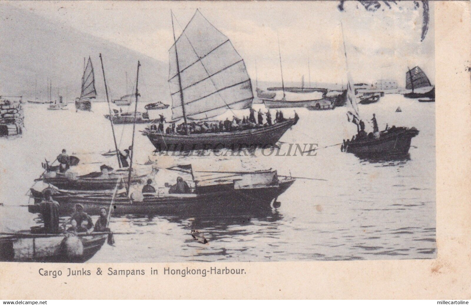 CHINA - Hong Kong - Harbour - Cargo Junks & Sampans