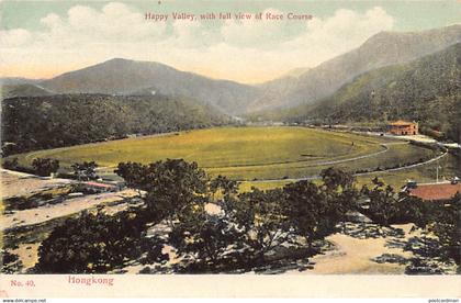 China - HONG-KONG - Happy Valley - Race Course - Publ. The Hong-Kong Pictorial Postcard Co. 40